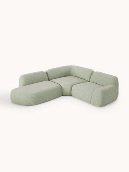 Wolterra Modular Bouclé Corner Sofa (4-Seater) with Chaise Longue