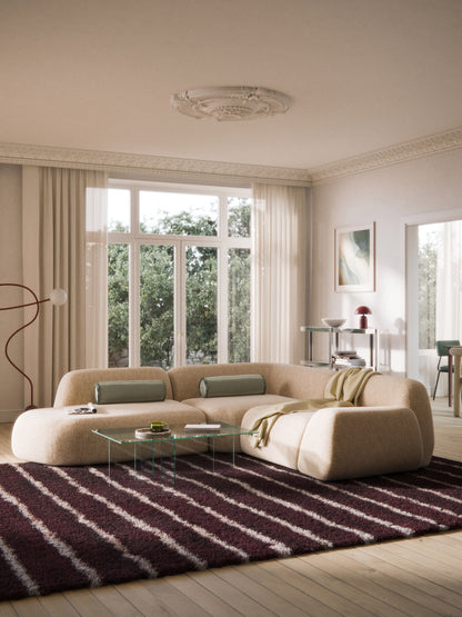 Wolterra Modular Bouclé Corner Sofa (4-Seater) with Chaise Longue