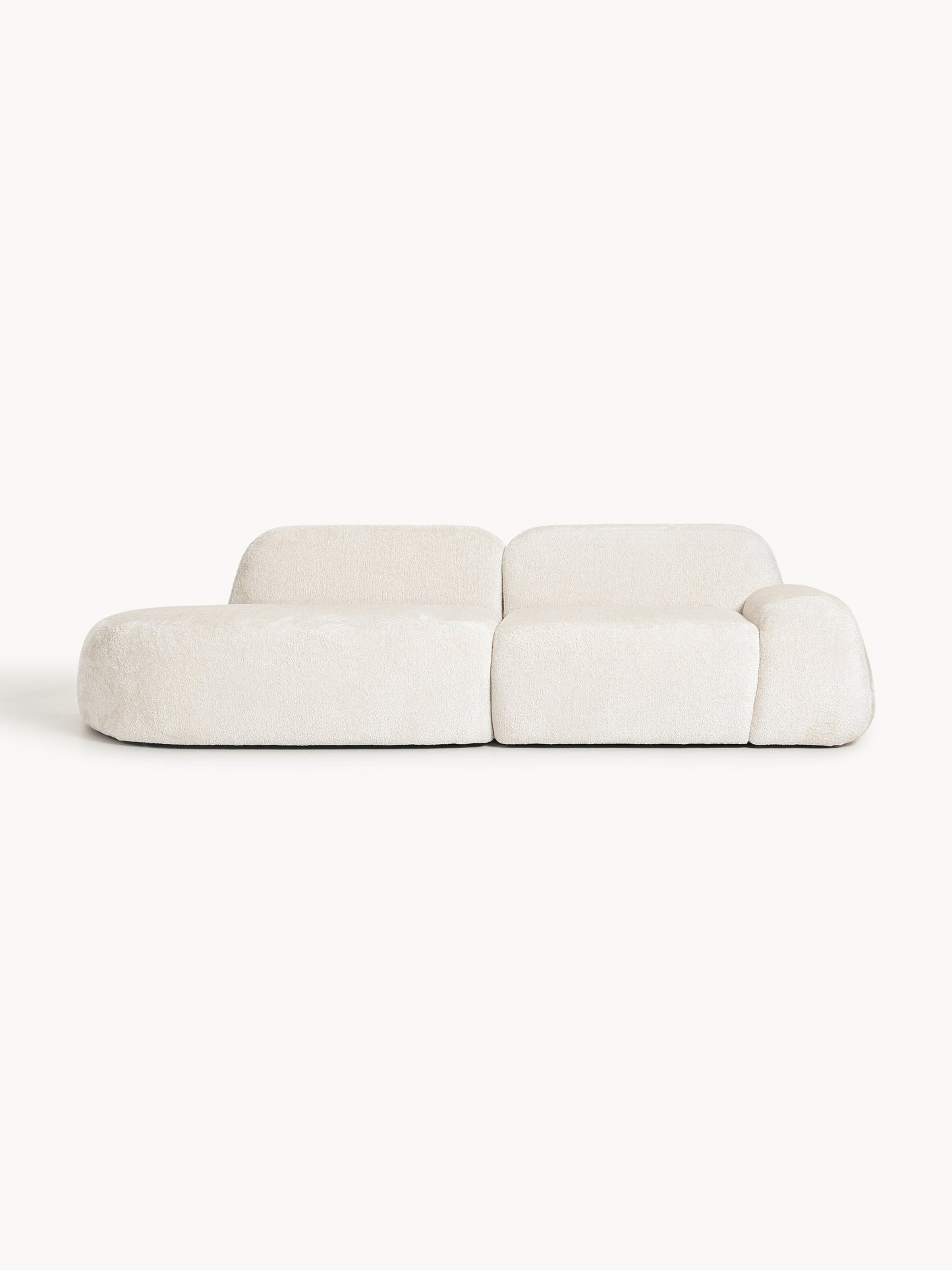 Wolterra Modular Chaise in Teddy Bouclé (3-Seater)