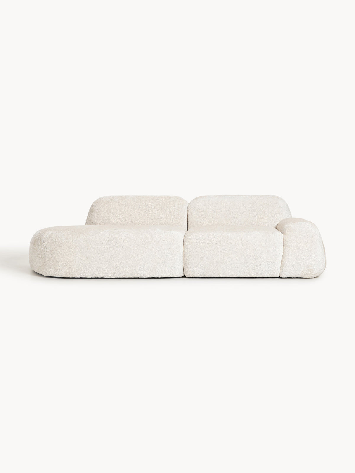 Wolterra Modular Chaise in Teddy Bouclé (3-Seater)