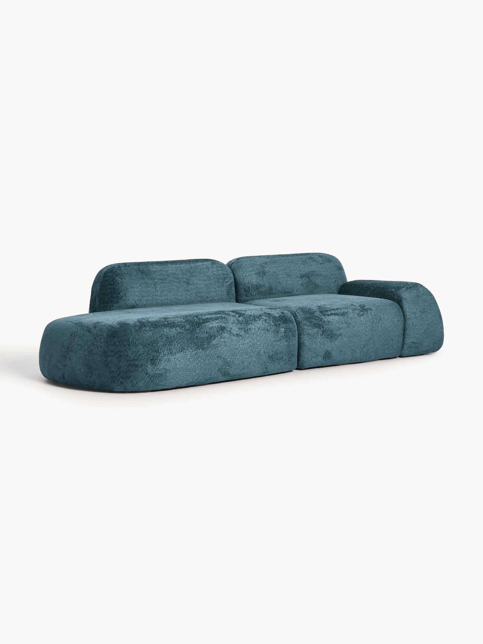 Wolterra Modular Chaise in Teddy Bouclé (3-Seater)