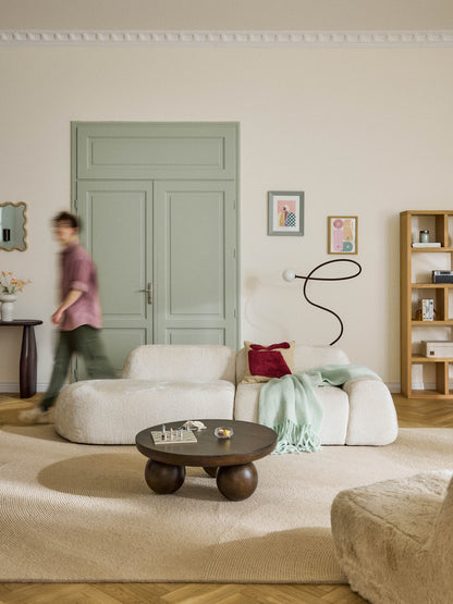 Wolterra Modular Chaise in Teddy Bouclé (3-Seater)