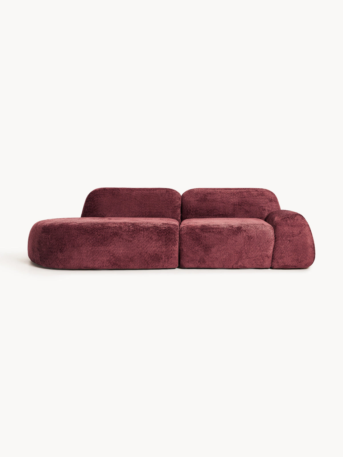 Wolterra Modular Chaise in Teddy Bouclé (3-Seater)