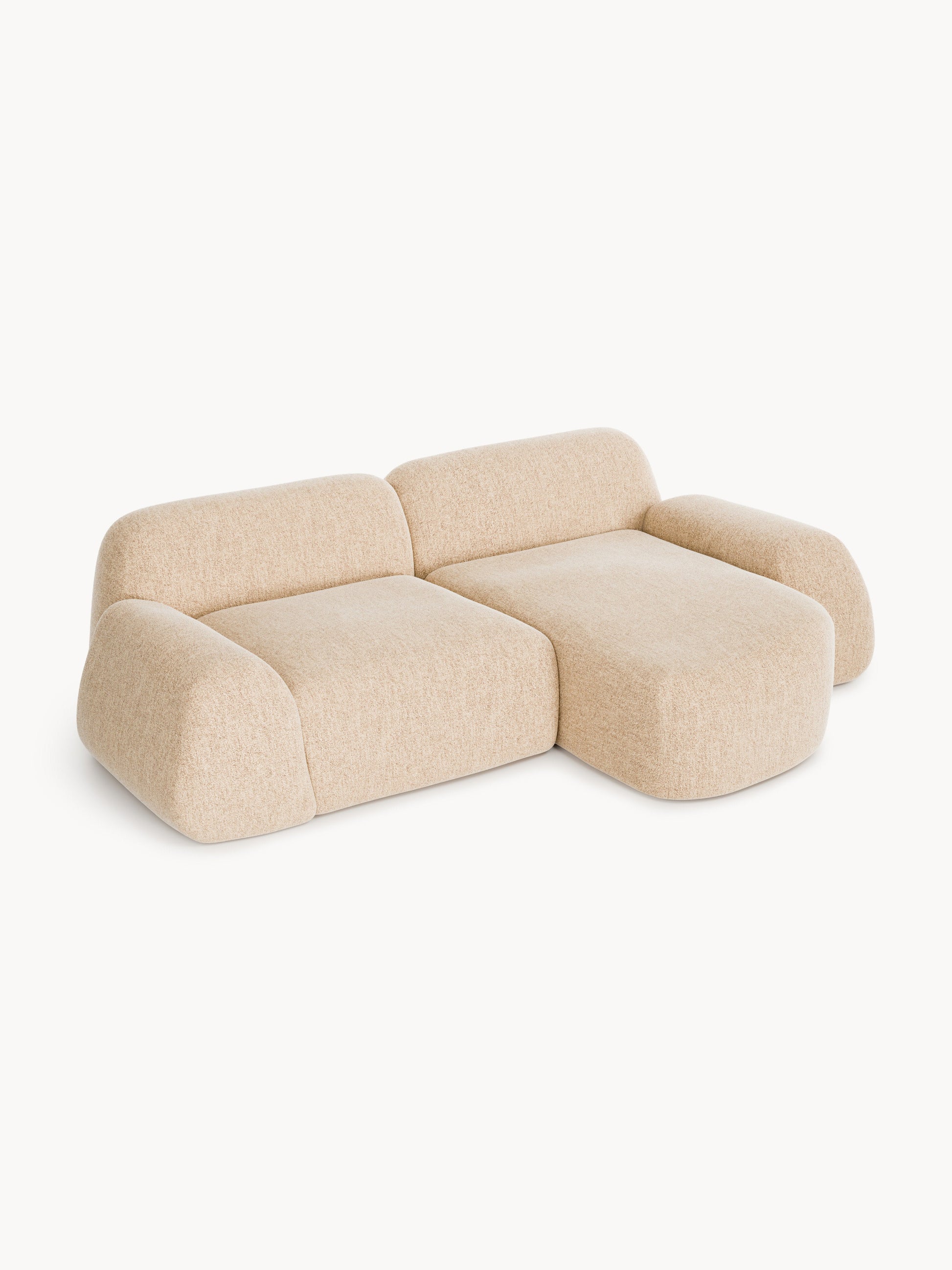 Wolterra Modular Corner Sofa in Bouclé (3-Seater)