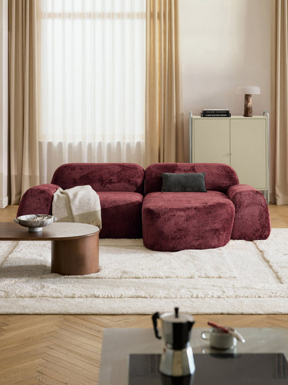 Wolterra Modular Corner Sofa in Teddy Bouclé (3-Seater)