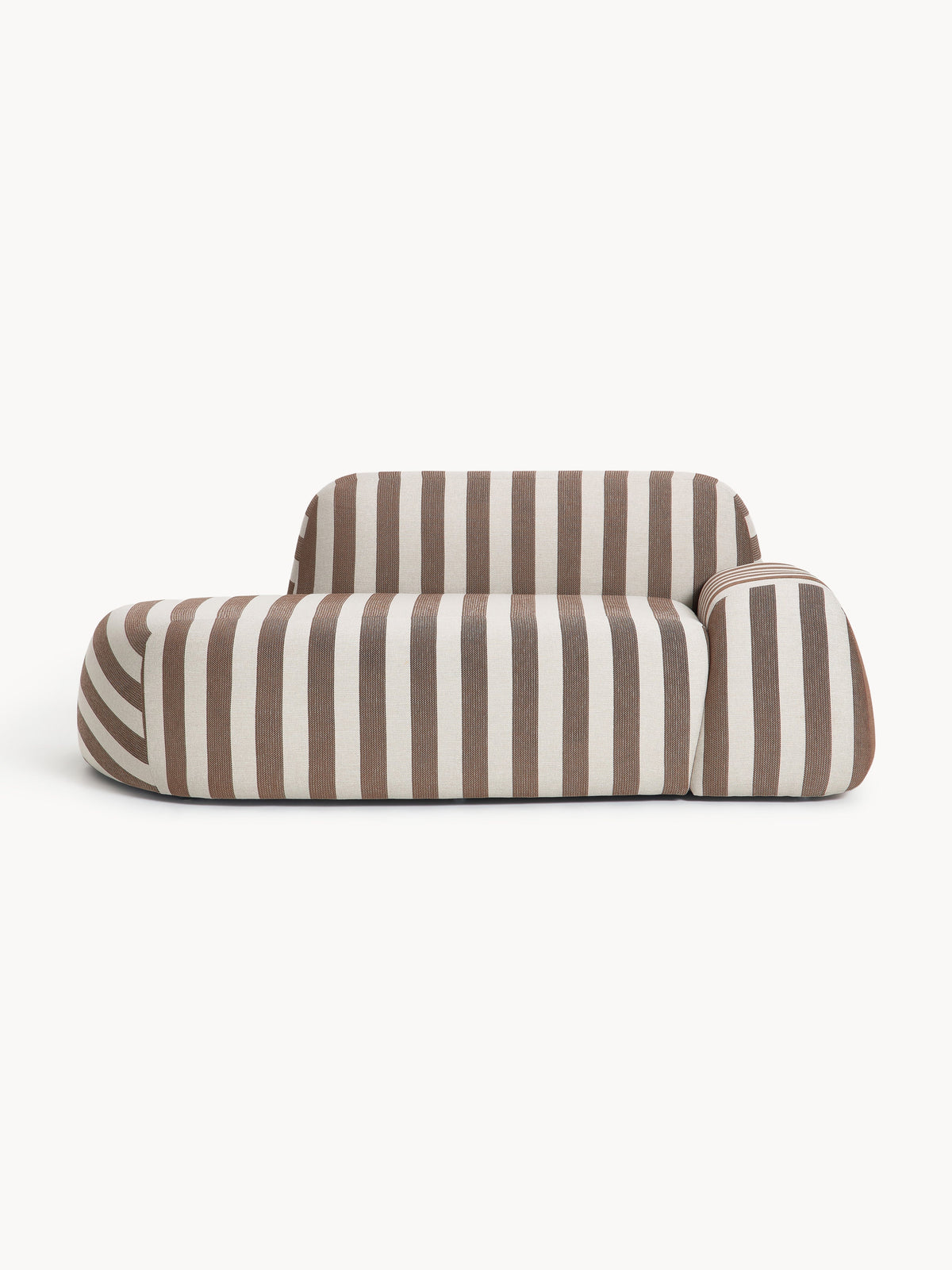 Wolterra Striped Sofa (2-Seater) with Chaise Longue