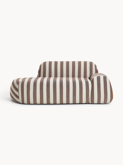 Wolterra Striped Sofa (2-Seater) with Chaise Longue