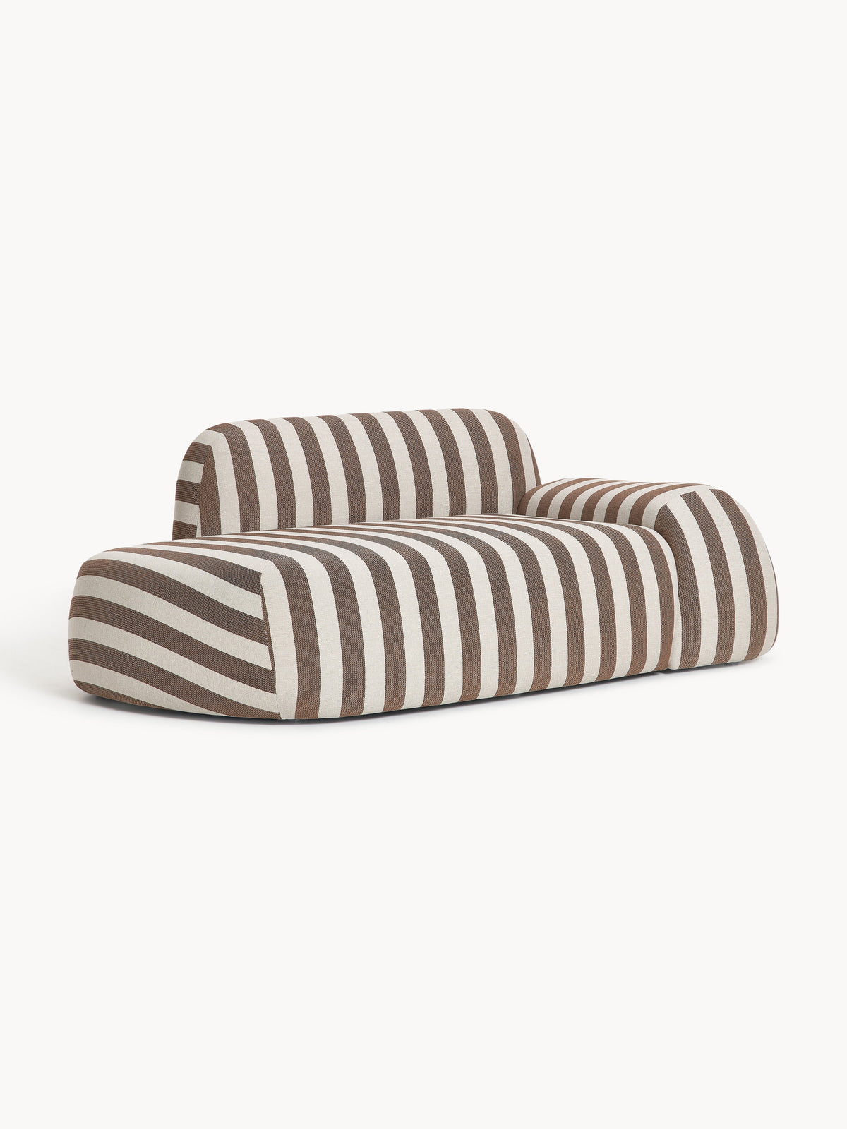 Wolterra Striped Sofa (2-Seater) with Chaise Longue