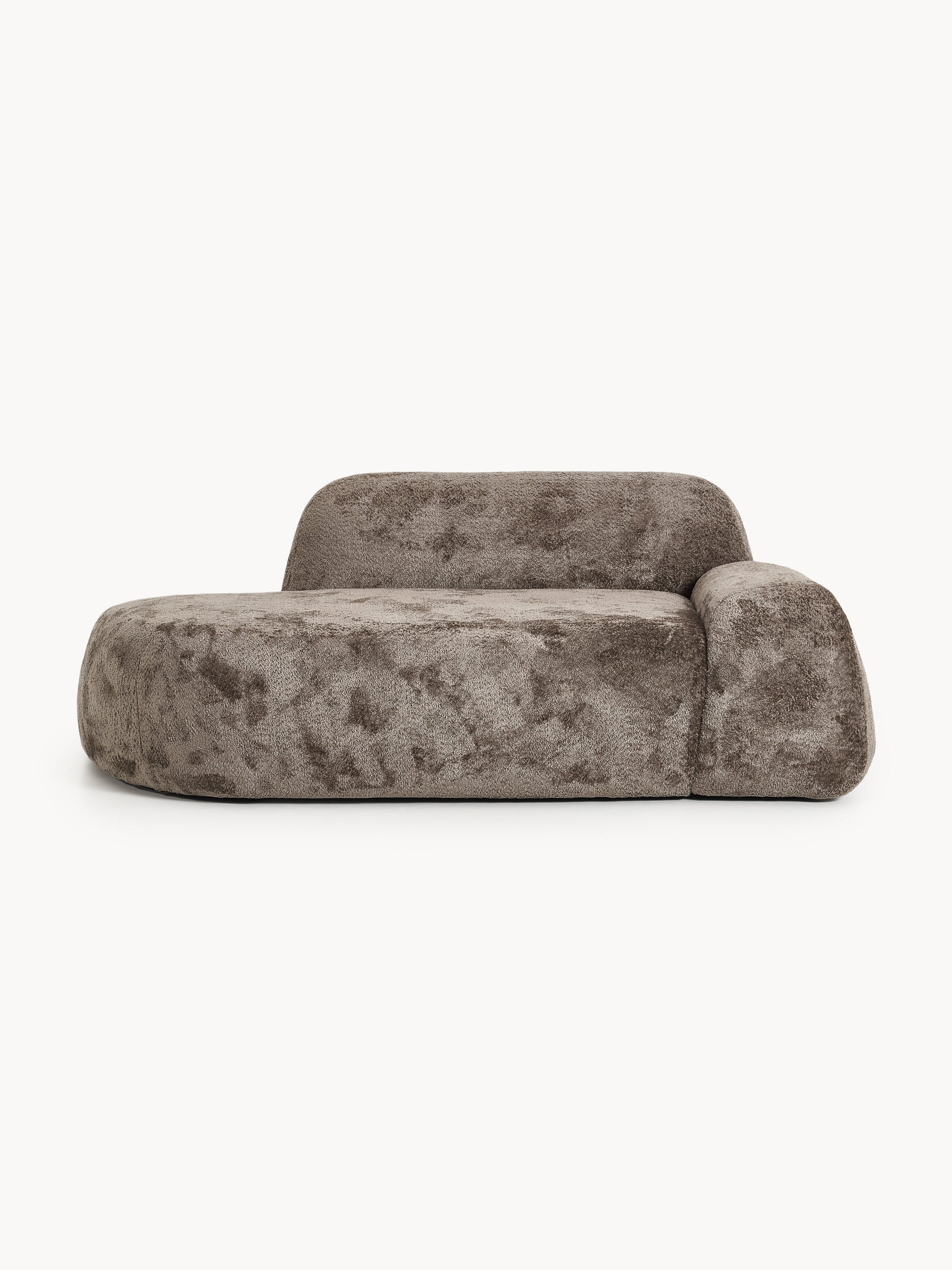Wolterra Teddy Bouclé Sofa (2-Seater) with Chaise Longue
