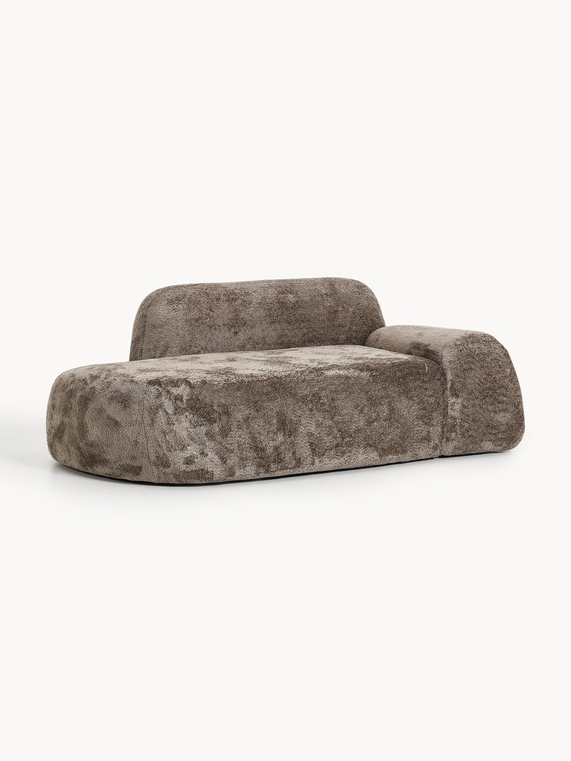 Wolterra Teddy Bouclé Sofa (2-Seater) with Chaise Longue