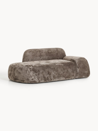 Wolterra Teddy Bouclé Sofa (2-Seater) with Chaise Longue