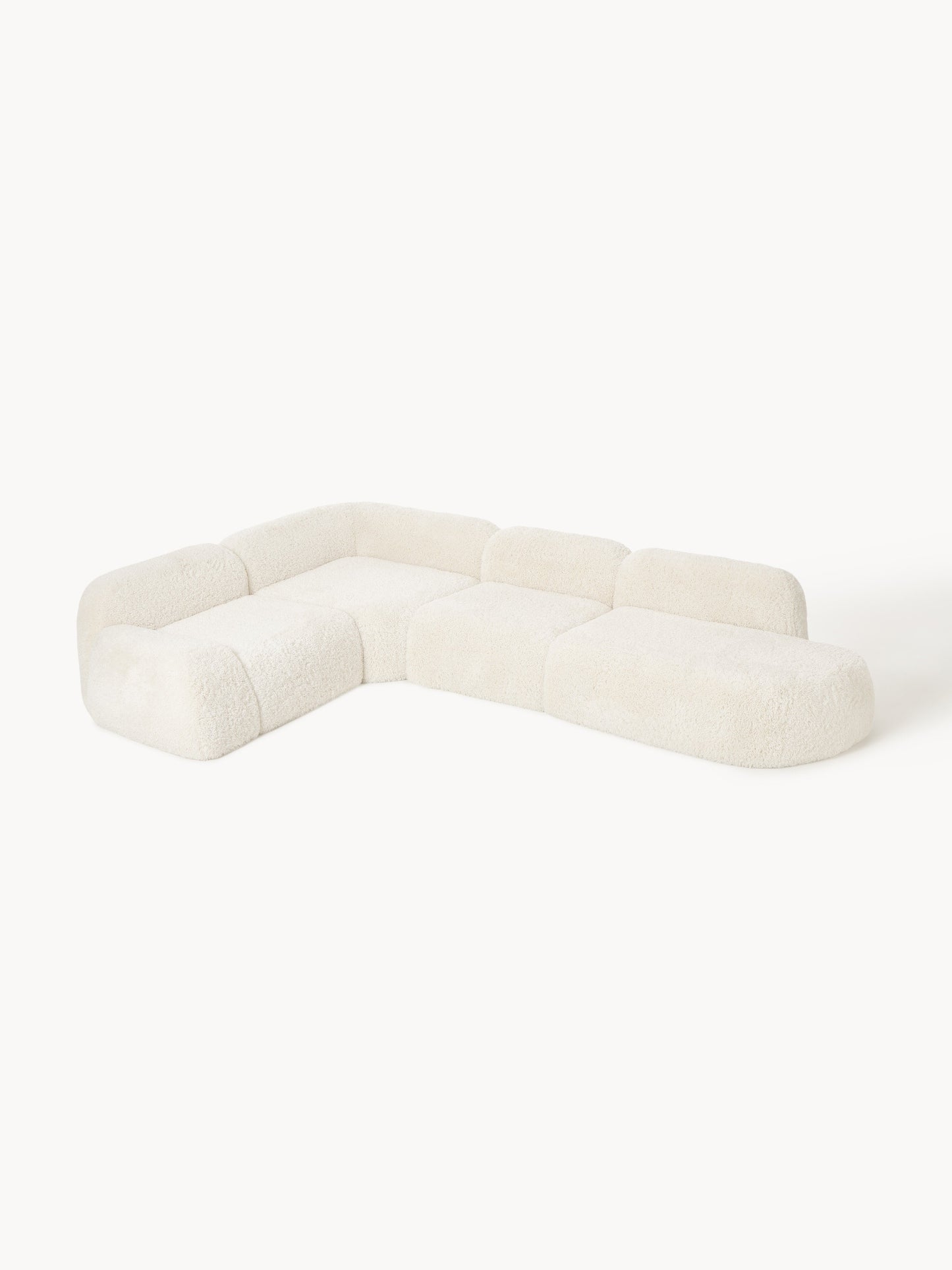 Wolterra XL Modular Teddy Corner Sofa with Chaise Longue